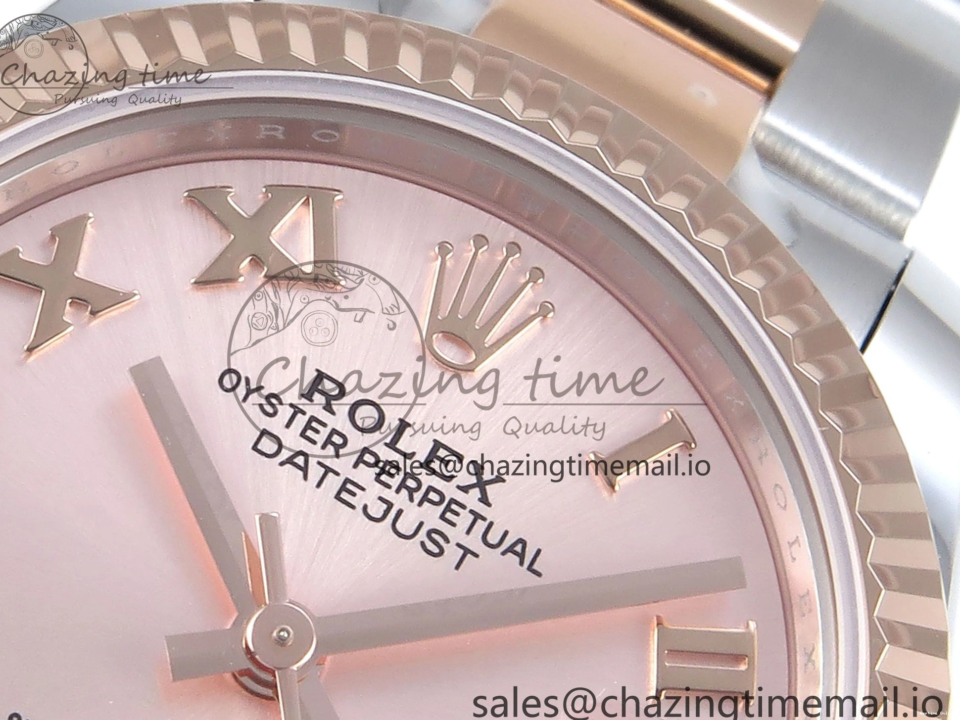 0117 Packable DateJust 31 278271 ARF 1:1 Best Edition 904L Steel RG Roman Dial on SS RG Oyster Bracelet ETA 524